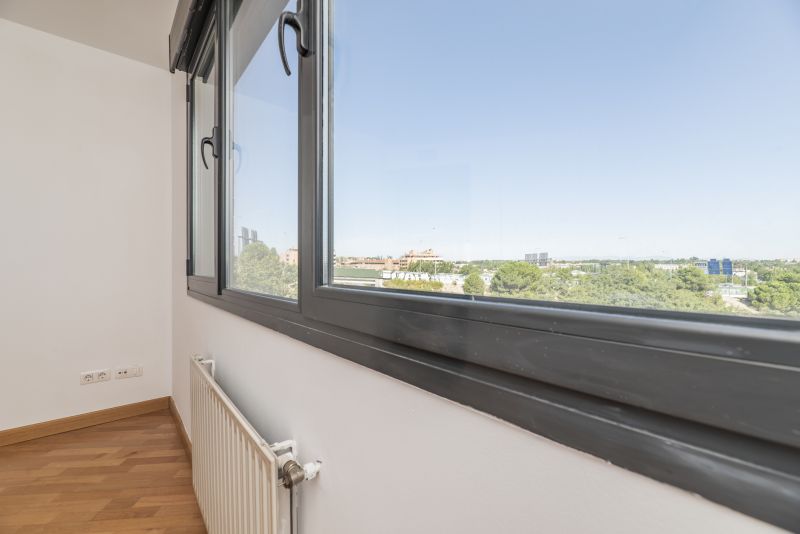 Modern casement windows on a residential building