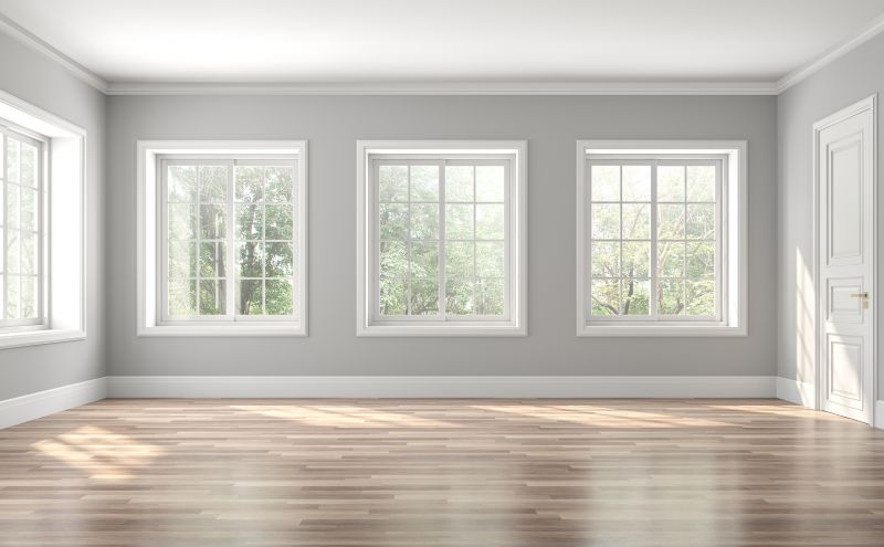 New double-hung windows on a residential home